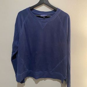 blue crewneck